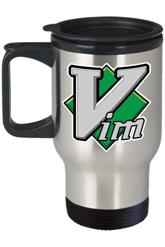 Mom and Dad Vim Cup (Travel) Vim Linux Open Source Unix Nerd Geek Merchandise Accessories Shirt Sticker Decal Art Decor Essential Funny Mom Coffee Mug Gift 14 oz