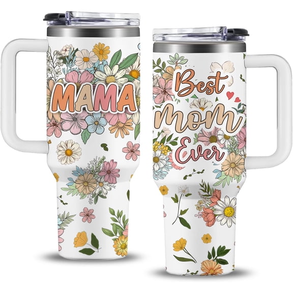 Mom Daily Affirmations Tumbler 40 OZ, New Mom Gifts After Birth, Mom to Be Gift for First Time Moms, New Mom Affirmations Gifts for Birthday Mothers Day Christmas, Postpartum Gifts for New Mom Cup