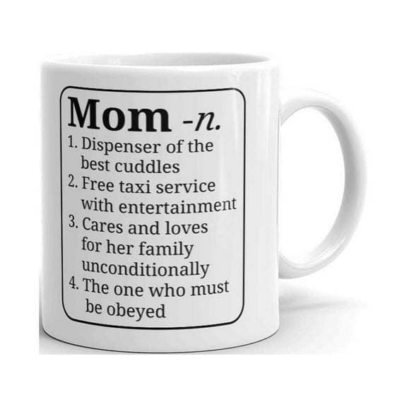 Mom Definition Mother Birthday Coffee Tea Ceramic Mug Office Work Cup Gift