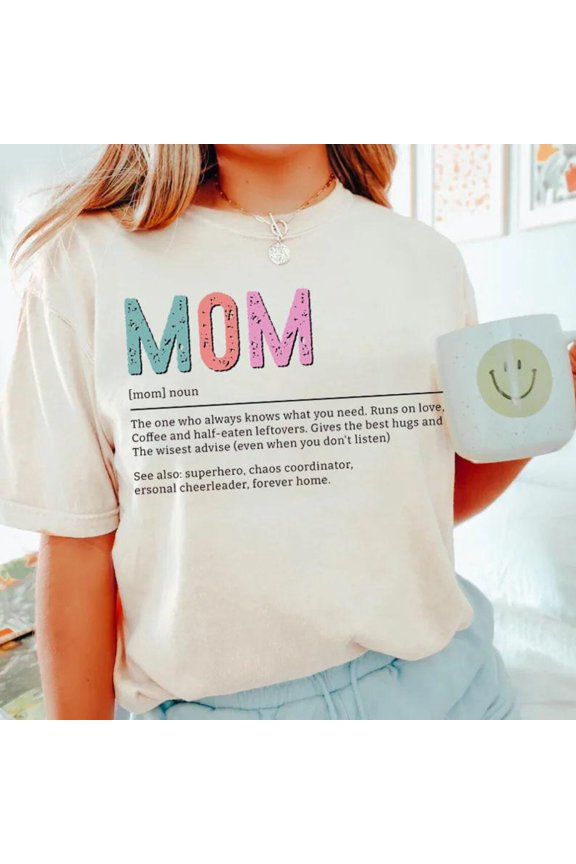 Mom Definition Shirt, Mom Life Tee, Cute Mom, Mother’s Day , New Mom T-Shirt, Mama Shirt,Pregnancy ,Mom Birthday Tshirt All Size S-5XL