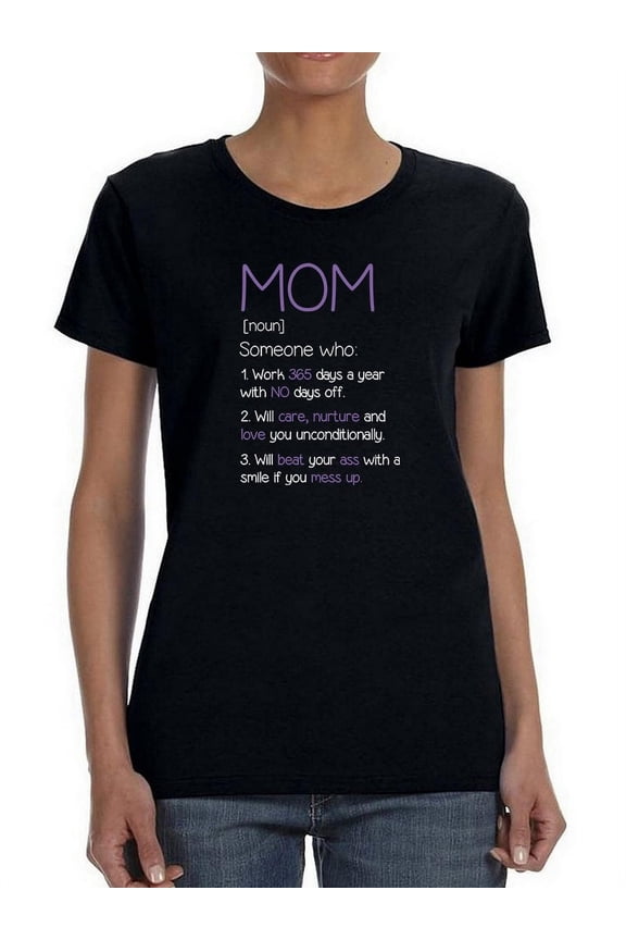 Mom Definition Women T-Shirt, Female XX-Large