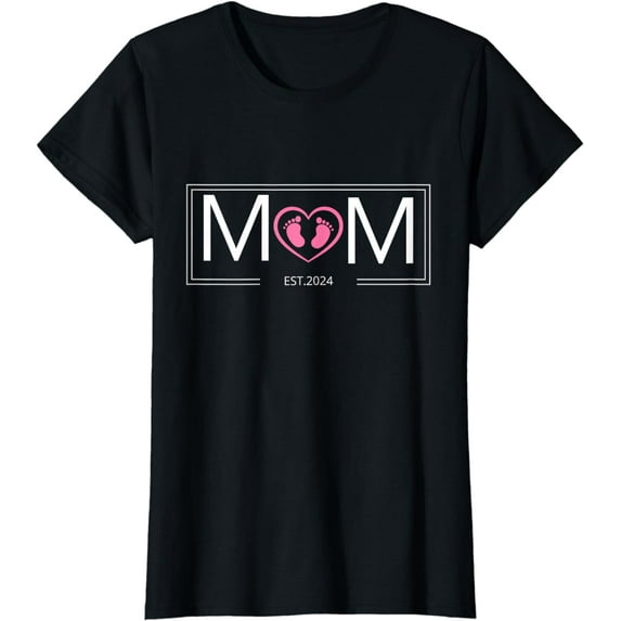 Mom Est. 2024 Promoted to Mommy Mother's Day 2024 T-Shirt