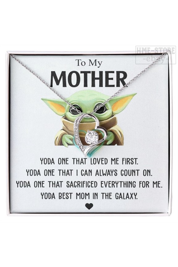 To My Mom Forever Mother'S Day From Son Daughter Forever Necklace, A Meaningful Necklace Perfect For Anniversaries, Birthdays, Valentine V7469, White Forever Love Necklace