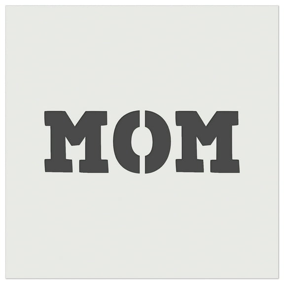 Mom Fun Text DIY Cookie Wall Craft Stencil - 5.5 Inch