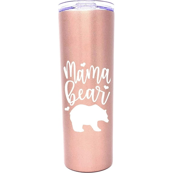 Mom Gift Coffee Mug - Mama Bear Tumbler - Mom Cup - Cute Gifts for Mother, New Moms for Christmas, Birthday, Mother's Day
