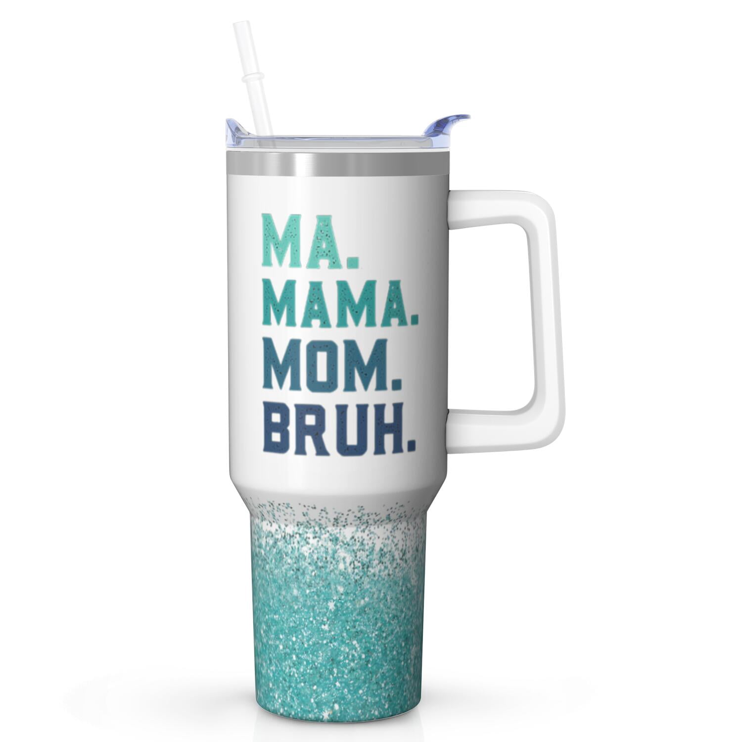 Mom Gift from Daughter Son Kids - Extra Large 40 Ounce Tumbler Cup - Best Birthday Christmas Mothers Day Gift for Mom - Insulated Steel Mug with Lid
