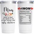 thumbnail image 1 of Mom Gifts From Daughter Son, Mothers Day Gifts, Birthday Gifts for Mom Funny Gifts for Mom New Mom Gift Best Mom Ever Gifts Stepmother Gifts Mom Gifts Mother''s Day Christmas Gifts For Mom - 20oz, 1 of 6