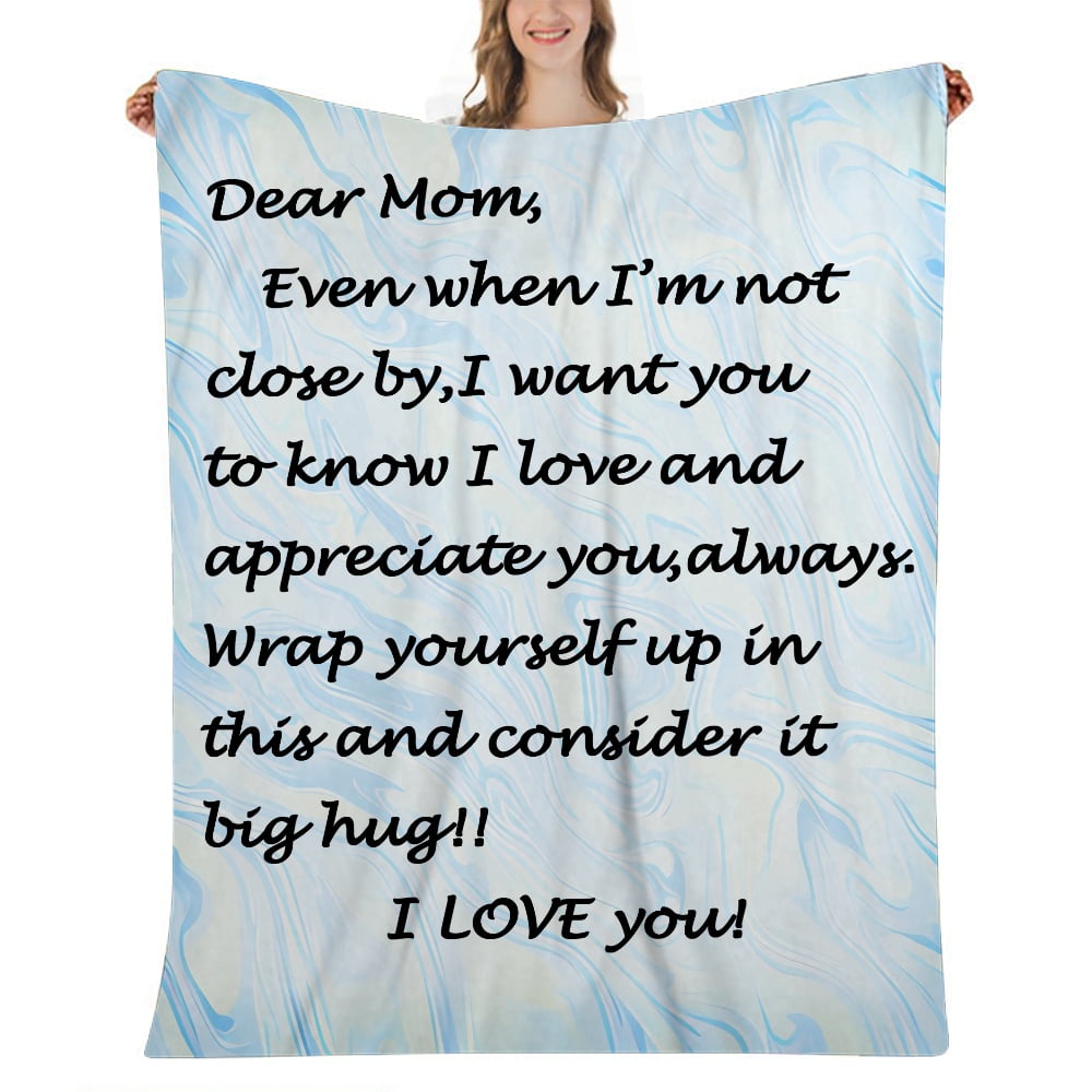 Gifts for Mom Blanket,Mom Gifts from Daughters Son,Gifts for Moms,Birthday  Gifts for Women,Mothers Day Christmas Birthday Gift for Mom,I Love You Mom  Blanket,52x59''(#277,52x59'')L 
