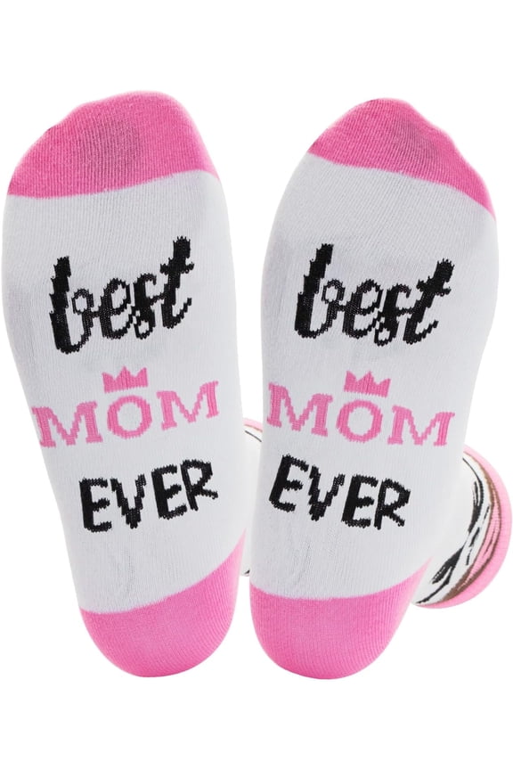 Mom Gifts Funny Socks For Women Best Mom Ever Socks Mother's Day Gifts For Mum Novelty Crew Socks Gifts For Her Women Mommy Mama Grandma New Year Birthday Xmas Present A9FSZHMMW