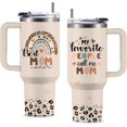 thumbnail image 1 of Mom Gifts, Mom 40 oz Tumbler with Handle and Lid, Birthday Gift for Mom, Funny Mother's Day Present from Daughter, Son, Mommy Gifts, New Mom Gift Idea, 1 of 7