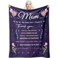 thumbnail image 1 of Mom Gifts, Mom Birthday Gifts Ideas, Gifts for Mom Birthday from Daughter Son, Christmas Valentines Gifts for Mom, Best Mom Gifts, Gifts for Moms Who Have Everything, Mom To Be Gift Blanket 50"x60", 1 of 6