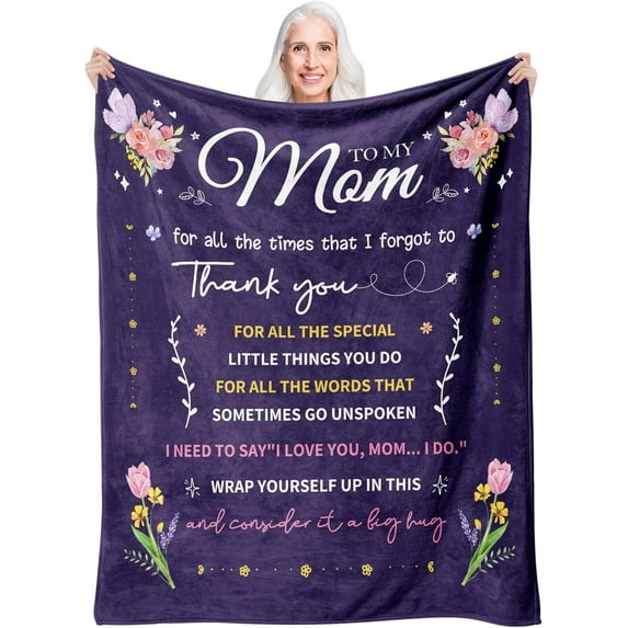 Mom Gifts, Mom Birthday Gifts Ideas, Gifts for Mom Birthday from Daughter Son, Christmas Valentines Gifts for Mom, Best Mom Gifts, Gifts for Moms Who Have Everything, Mom To Be Gift Blanket 50"x60"