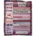 thumbnail image 1 of Mom Gifts Mothers Day Blanket Gifts for Mom Blankets for Mom from Daughter to My Mom Blanket Mom Birthday Gifts Christmas Thanksgiving Gifts Throws Blankets 50"x60", 1 of 6