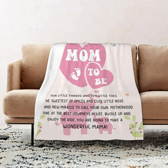 Mom to Be Gifts, New Mom Gifts, First Time Mom Gift, Pregnancy Gifts for Expecting Mom, Postpartum Gift for New Moms After Birth, Mom to Be Gift for 1st Time Mom 2024 Blanket 60"X50"