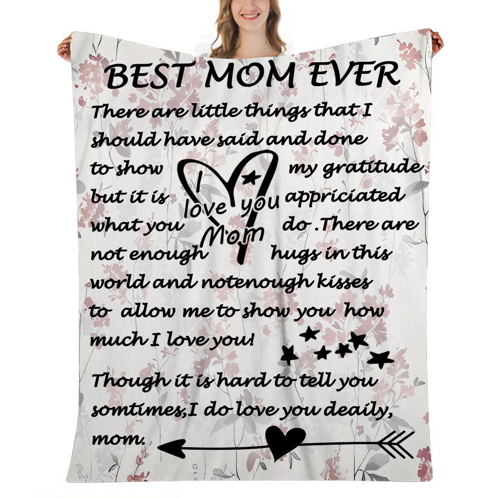 Mom to Be Gifts Pregnancy Gifts - First Time Mom Gifts, Promoted to Mom  Gifts, Flannel Soft Blankets and Throws for New Mommy 50x60in
