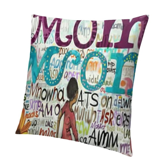 Mom Gifts World’s Most Quote Print Pillow Covers Home Decoration Pillowcases