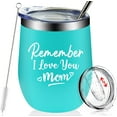 thumbnail image 1 of Mom Gifts from Daughter, Son, Kids - Funny Birthday Mothers Day Christmas Gifts Ideas for New Mom Wife Women - 12oz Mom Insulated Wine Tumbler Cup, 1 of 6