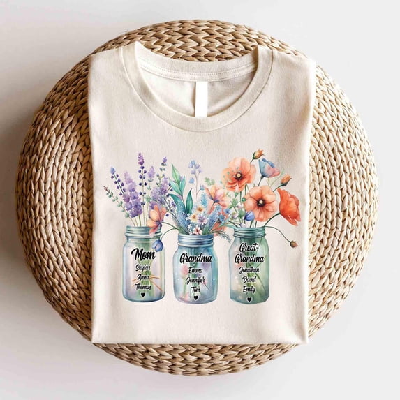 Mom Grandma Great-Grandma Shirt, Pregnancy Announcement, Great-Grandma, Baby Reveal To Family, Reveal To Grandma Mother's Day Gift Tshirt All Size S-5XL