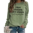 thumbnail image 1 of Mom Grandma Great Letters Sweatshirt Women Crewneck Long Sleeve Casual Loose Pullover Top Mothers Day T-Shirt, 1 of 9