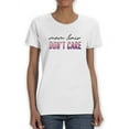 thumbnail image 1 of Mom Hair Don't Care T-Shirt Women -Smartprints Designs, Female Medium, 1 of 4