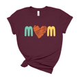thumbnail image 1 of Mom Heart Graphic Tee Mothers Day Gift Retro Style Family Love Shirt Casual Soft Top, 1 of 6