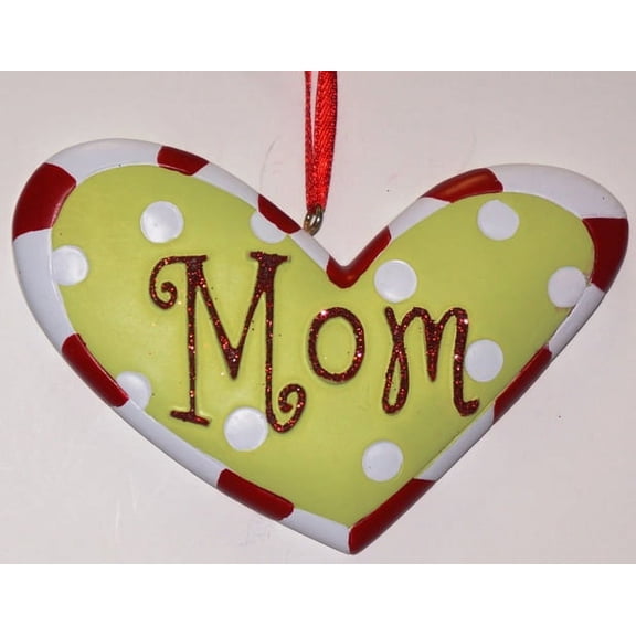 Mom Heart Personalized Christmas Ornament DO-IT-YOURSELF