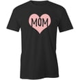 thumbnail image 1 of Mom Heart T-Shirt | Loving Mother Black Tee Gift, 1 of 5