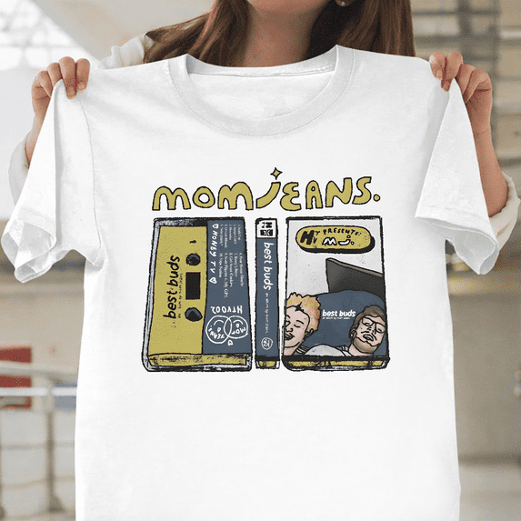 Mom Jeans Band Graphic Print Rock Music Indie Alternative Unisex T-Shirt, up to size 3XL.