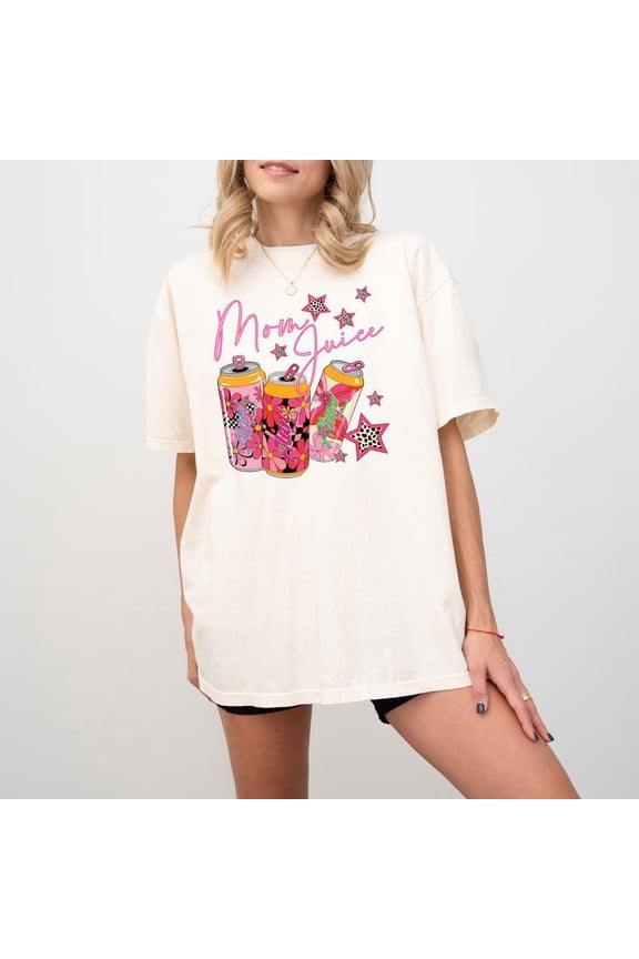 Mom Juice T-shirt, Funny Trendy Mom Shirt, Energy Drink Mom Life Shirt, Cool Mama Graphic Tee, Mother's Day Gift Shirt TH240512