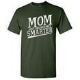 thumbnail image 1 of Mom Just Like Dad Only Smarter Humor Graphic Tees Gifts For Women Christmas Anniversary Novelty Funny Sarcastic T Shirt, 1 of 5