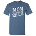 thumbnail image 1 of Mom Just Like Dad Only Smarter Humor Graphic Tees Gifts For Women Christmas Anniversary Novelty Funny Sarcastic T Shirt, 1 of 5