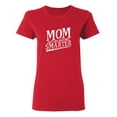 thumbnail image 1 of Mom Just Like Dad Only Smarter Sarcastic Novelty Gift Idea Adult Humor Funny Women's Casual Tees, 1 of 3