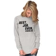 thumbnail image 1 of Mom Life Best Job Ever Mothers Day Women's Long Sleeve T Shirt Brisco Brands L, 1 of 6