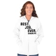 thumbnail image 1 of Mom Life Best Job Ever Mothers Day Womens Plus Size Graphic Zipper Hoodie Brisco Brands 4X, 1 of 5
