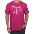 thumbnail image 1 of Mom Life Best Mom Mother's Day Gift Blessed Family Kids | Mens Mother's Day Graphic T-Shirt, Fuschia, Medium, 1 of 4