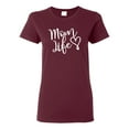 thumbnail image 1 of Mom Life Best Mom Mother's Day Gift Blessed Family Kids | Womens Mother's Day Graphic T-Shirt, Maroon, Small, 1 of 1