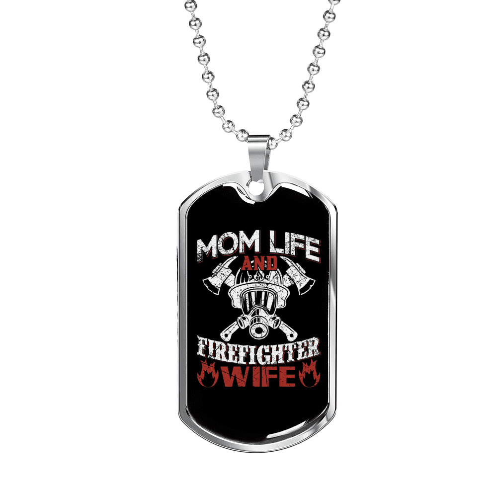 Firefighter 2025 mom necklace