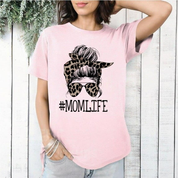 Mom Life Funny Motherhood Parenting Kids Family Love Cute T-Shirt, for men & women, up to size 5XL