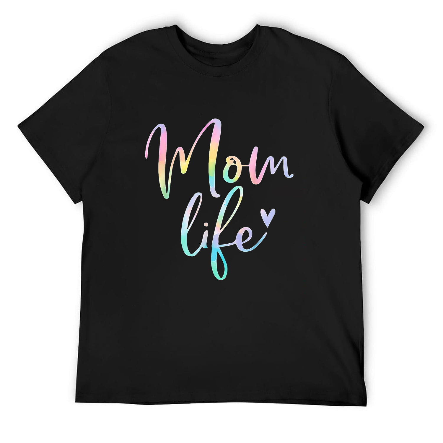 Mom Life Gifts Mom Life Heart Mama Tie Dye T-Shirt Black 4XL - Walmart.com