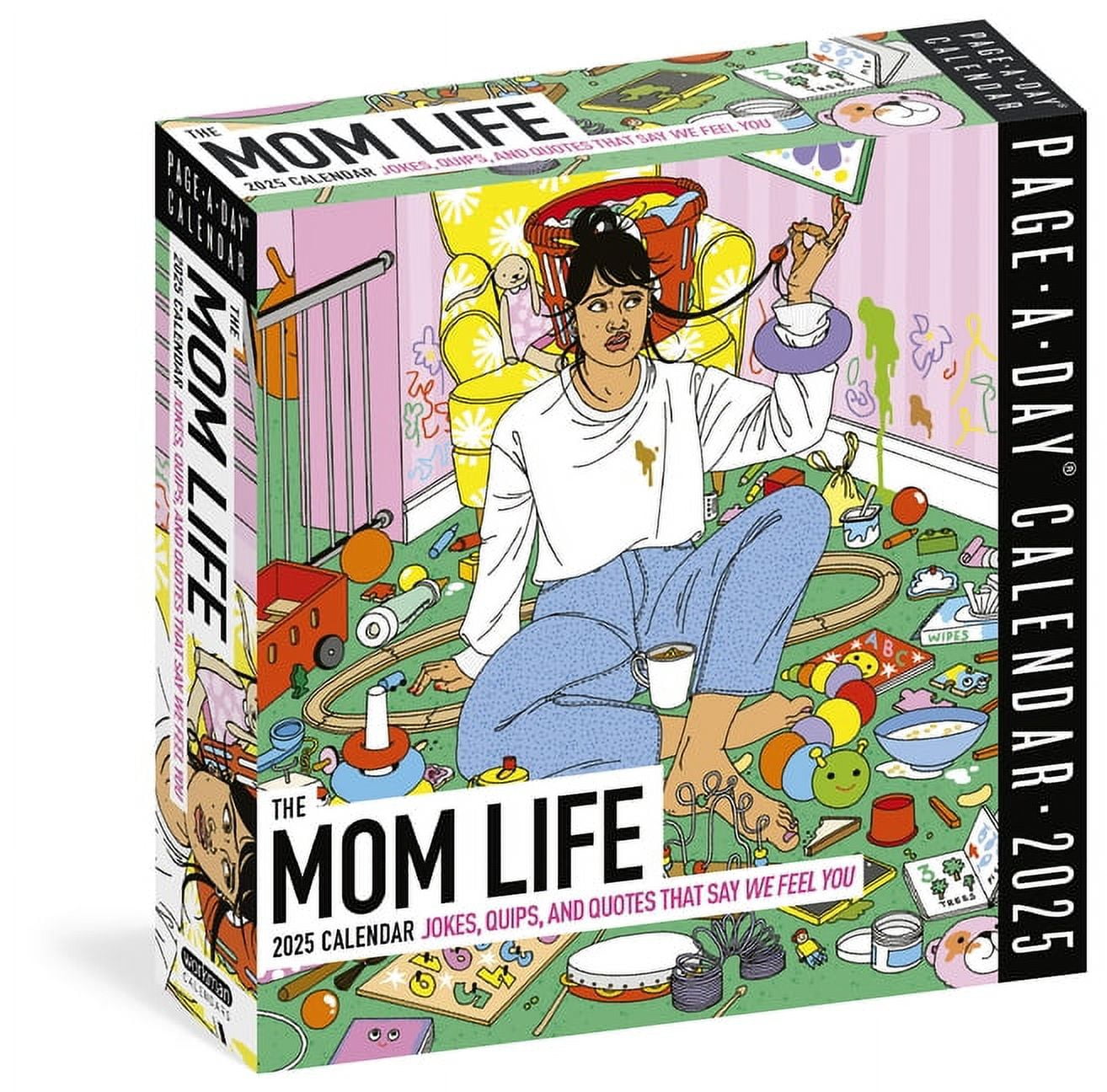 Mom Life PageADay Calendar 2025 Jokes, Quips, and Quotes That Say