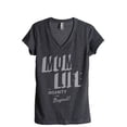 thumbnail image 1 of Mom Life To Insanity And Beyond Women's Fashion Relaxed V-Neck T-Shirt Tee Charcoal Grey Medium, 1 of 3