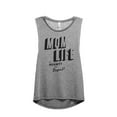 thumbnail image 1 of Mom Life To Insanity And Beyond Women's Fashion Sleeveless Muscle Workout Yoga Tank Top Heather Grey Grey Medium, 1 of 3