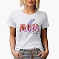 thumbnail image 1 of Mom Life with Leopard Print Lightning, Mother's Day Art Merch Gift, White T-Shirt, 3XL, 1 of 5