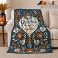 thumbnail image 1 of Mom Love Message Postal Hearts And Floral Collage Warm Scrapbook Style Moms Sentimental Scrapbook Collage Warm Flannel Blanket, Mother's Day Gift for Bedroom and Living Room Home Decor, 1 of 9