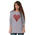 thumbnail image 1 of Mom Loves You Heart Mothers Day Women Plus Size Long Sleeve Graphic Tee Brisco Brands 2X, 1 of 5