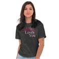 thumbnail image 1 of Mom Loves You Mothers Day Heart Women's Plus Size Graphic Tee Brisco Brands 2X, 1 of 4