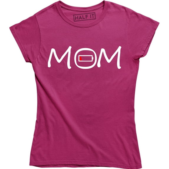 Mom Low Battery Gift For Christmas Tired Mommy Empty Parent Women's Tank Top T-Shirt