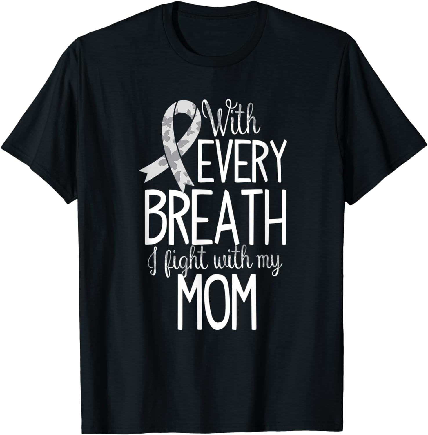 Mom Lung Cancer Awareness T Shirt Women Men T-shirt - Walmart.com