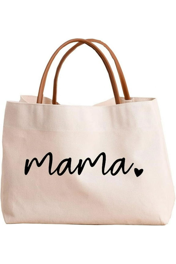 Mom Mama Bag Mother Gifts Mom life Tote for Hospital, Shopping, Beach, Travel