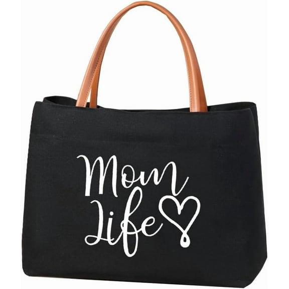 Mom Mama Bag Mother Gifts Momlife Tote for Hospital, Shopping, Beach, Travel